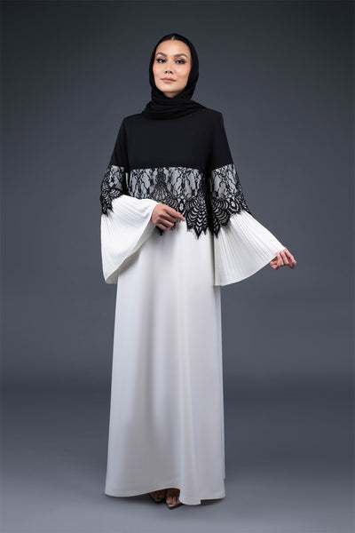 Amina Abaya in White