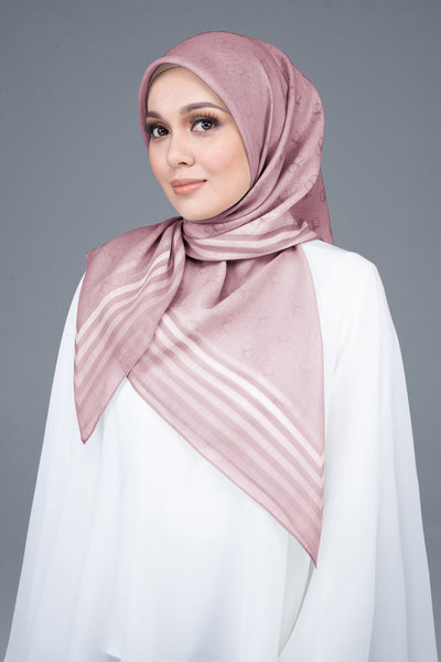 RR Mono Cotton Scarf in Dusty Pink