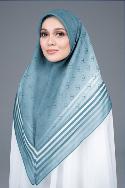 RR Mono Cotton Scarf in Teal